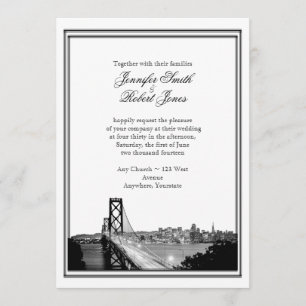 Invitación a la boda de destino de San Francisco
