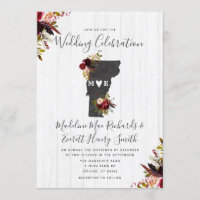 Invitación a la boda de destino de Vermont