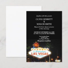 Invitación a la boda de destino de Viva Las Vegas