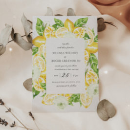 Invitación a la boda de destino del Árbol de limón