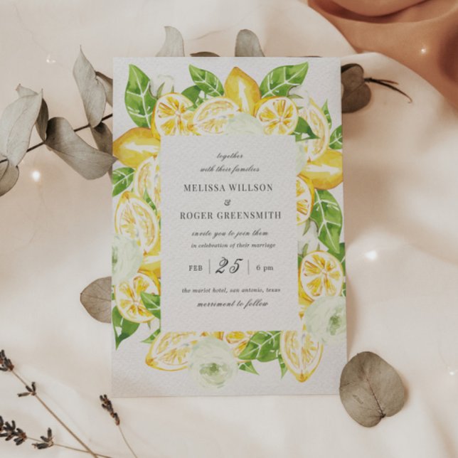 Invitación a la boda de destino del Árbol de limón (Subido por el creador)