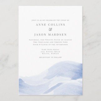 Invitación a la boda de destino - Ondas oceánicas