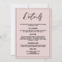 Invitación a la boda de detalles rosados y polvori