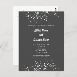 Invitación a la boda de Diamantes de imitación ele