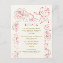 Invitación a la boda de dibujo de línea de peones
