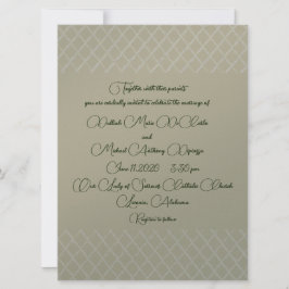 Invitación a la boda de diseño de crudo geométrico