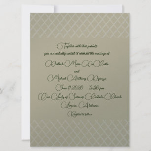 Invitación a la boda de diseño de crudo geométrico