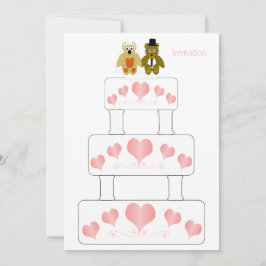 Invitación a la boda de diseño de pasteles bodas