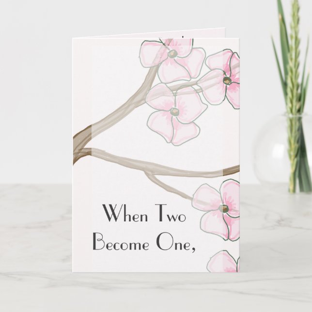 Invitación a la boda de Dogwood (Anverso)