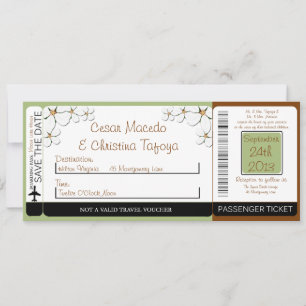 Invitación a la boda de Dogwood Flowers con tarjet