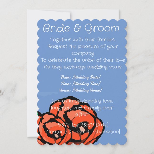 Invitación a la boda de dos Rosas (Anverso)