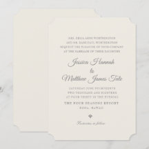 Invitación a la boda de Ecru