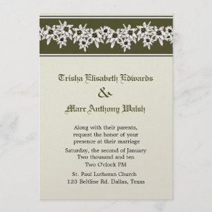 Invitación a la boda de Edelweiss