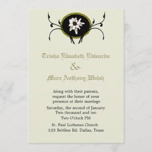 Invitación a la boda de Edelweiss