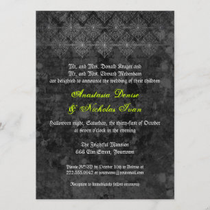 Invitación a la boda de Eerie Halloween
