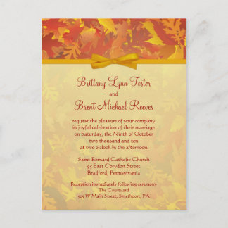 Invitación a la boda de ejemplo - Niebla de otoño