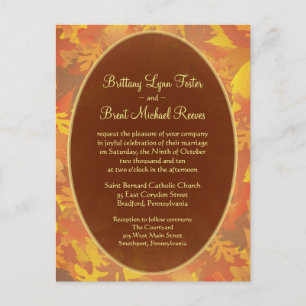 Invitación a la boda de ejemplo - Ronda de niebla 