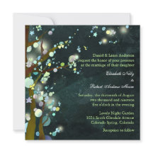 Invitación a la boda de Elven Forest Rustic Tree
