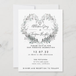 Invitación a la boda de escarcha