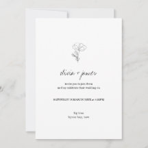 Invitación a la boda de escritura de escritura de 