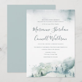 Invitación a la boda de escritura formal Mystère I