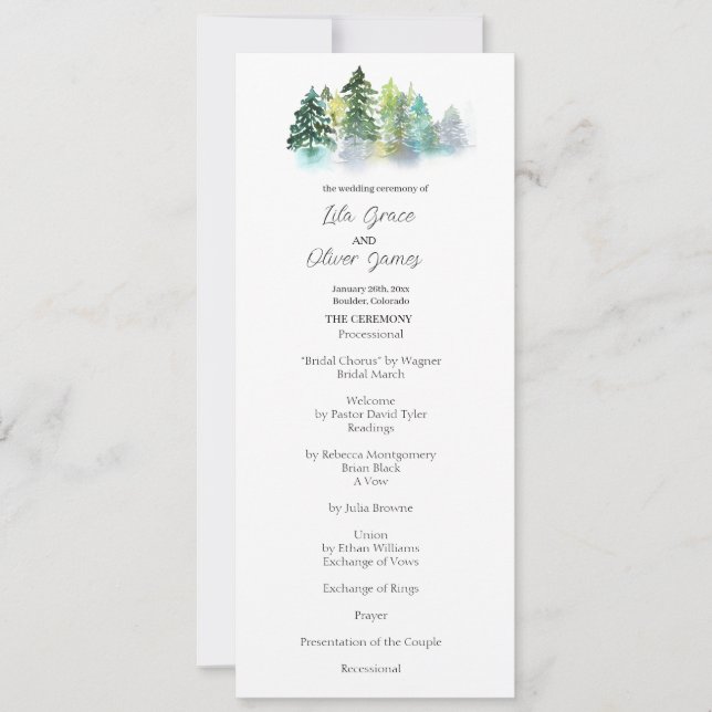 Invitación a la boda de Escudos Pinos (Anverso)