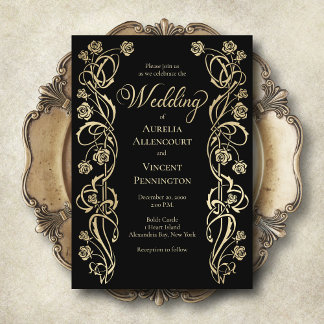 Invitación a la boda de espadas de los Rosas reale