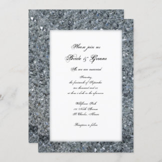 Invitación a la boda de esparkle en Faux