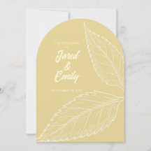 Invitación a la boda de estilo artístico