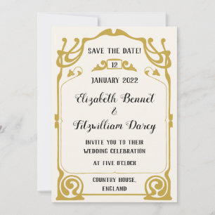 Invitación a la boda de estilo moderno de estilo A
