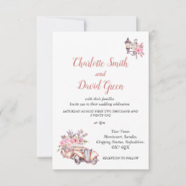 Invitación a la boda de estilo parisino