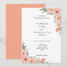 Invitación a la boda de eucalipto floral