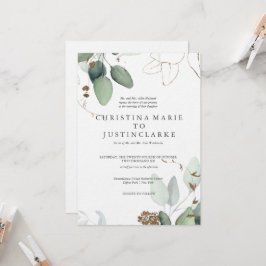 Invitación a la boda de Eucalyptus