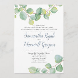 Invitación a la boda de Eucalyptus