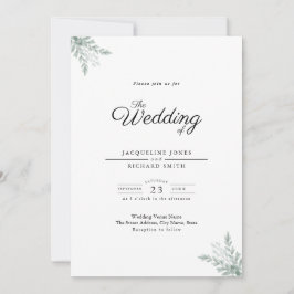 Invitación a la boda de Eucalyptus
