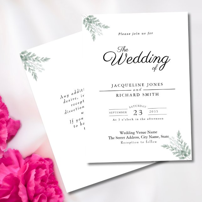 Invitación a la boda de Eucalyptus (Subido por el creador)