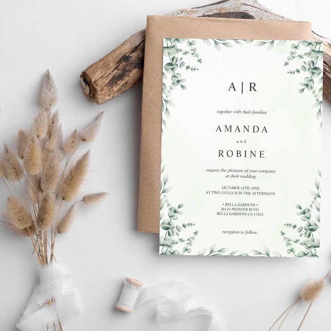 Invitación a la boda de Eucalyptus (Subido por el creador)