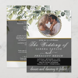 Invitación a la boda de Eucalyptus Greenery Photo