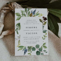 Invitación a la boda de Eucalyptus Grove
