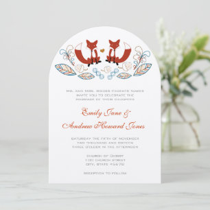 Invitación a la boda de Fairy Tale Forest Fox