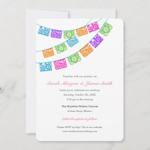 Invitación a la boda de Fiesta Papel Picado
