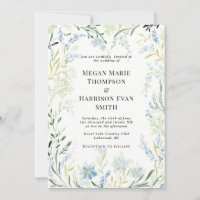 Invitación a la boda de flor en English Meadow Del