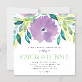 Invitación a la boda de flor en flor magnético del