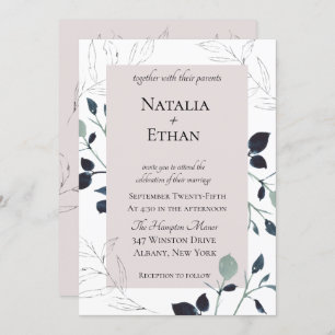 Invitación a la boda de Flora Moderna
