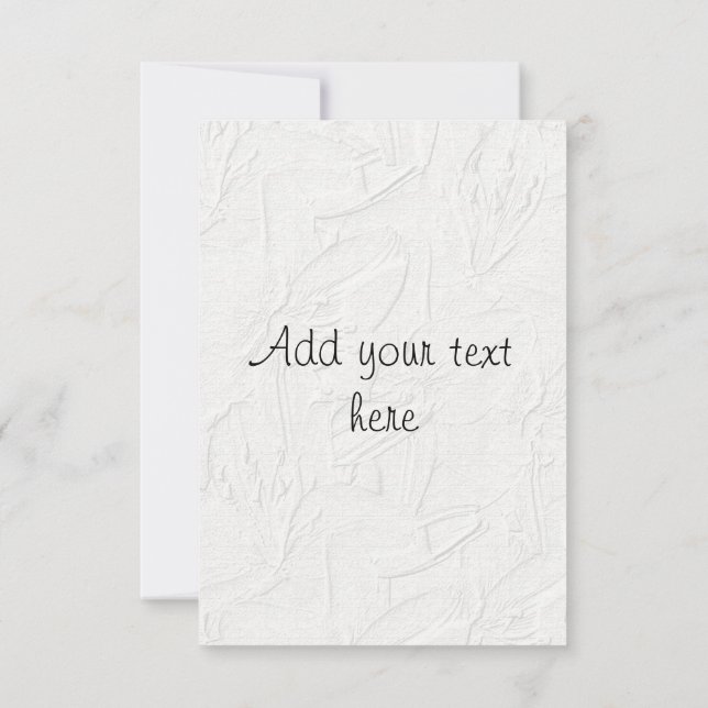 Invitación a la boda de Floral blanca Grabado en r (Reverso)