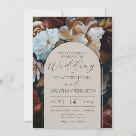 Invitación a la boda de Floral Glow 5x7