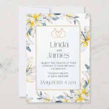 Invitación a la boda de Floral Lilies
