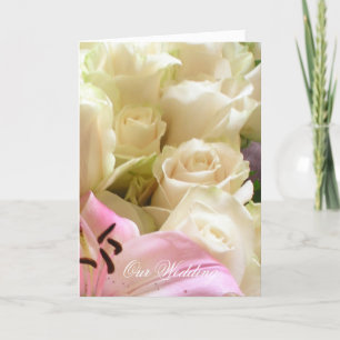 Invitación a la boda de flores