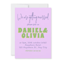 Invitación a la boda de flores