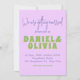 Invitación a la boda de flores